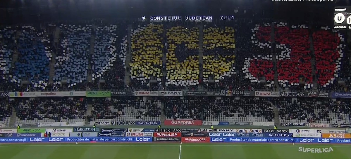 Scenografie U Cluj - CFR Cluj