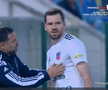 Mykola Kovtalyuk, cartonaș roșu în FC Botoșani - Unirea Slobozia // FOTO: captură Prima Sport
