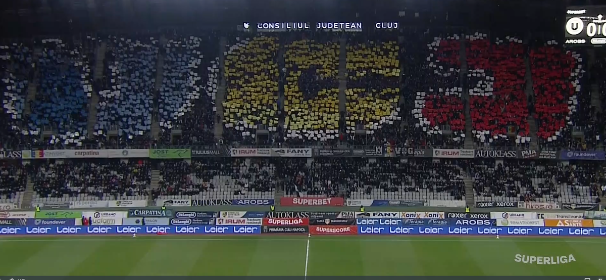 Scenografie U Cluj - CFR Cluj
