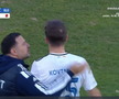 Mykola Kovtalyuk, cartonaș roșu în FC Botoșani - Unirea Slobozia // FOTO: captură Prima Sport