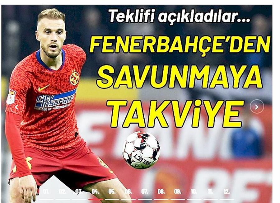 FCSB. Încă o variantă pentru Bogdan Planic » Fenerbahce a reînnoit oferta din toamnă