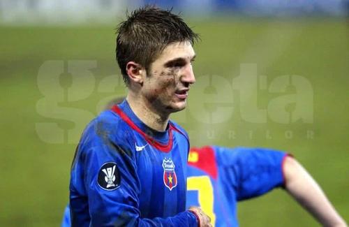 Andrei Cristea în tricoul FCSB