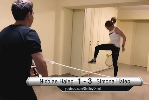 Simona Halep l-a învins pe fratele ei