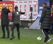 Momentul disputei dintre Edi Iordănescu și Toni Petrea // foto: captură @ Telekom Sport