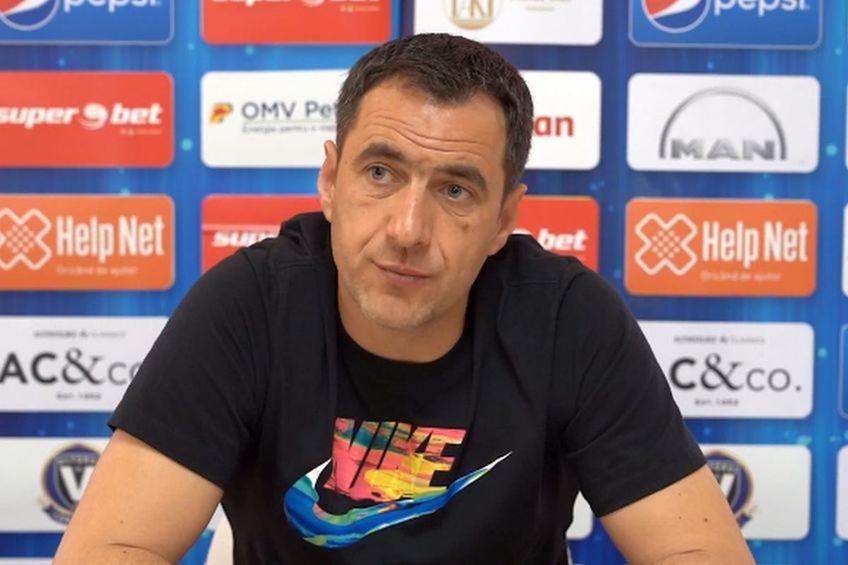 Cătălin Anghel, 46 de ani, noul antrenor principal al Viitorului, este îngrijorat de jocul echipei după încă un eșec, 0-1 cu UTA, în prima rundă din play-out.