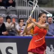 Andreea Prisăcariu - Iga Swiatek / Sursă foto: Cristina Hutu (Federația Română de Tenis) / Creative Fortitude
