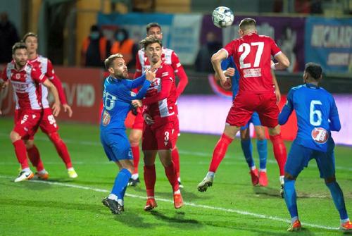 În returul sezonului regulat, Academica Clinceni a învins-o pe Dinamo cu 1-0 / foto: Raed Krishan