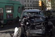 Ciro Immobile a fost implicat într-un accident violent în Roma! Mașina, complet distrusă după ce a fost lovită de un tramvai