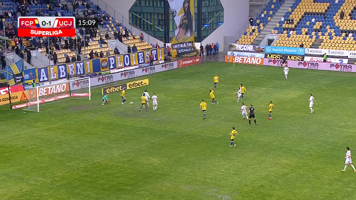 Dan Nistor, gol pentru U Cluj cu Petrolul