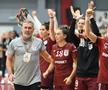 Jennifer Gutierrez și Carlos Viver la Rapid București Foto: Imago