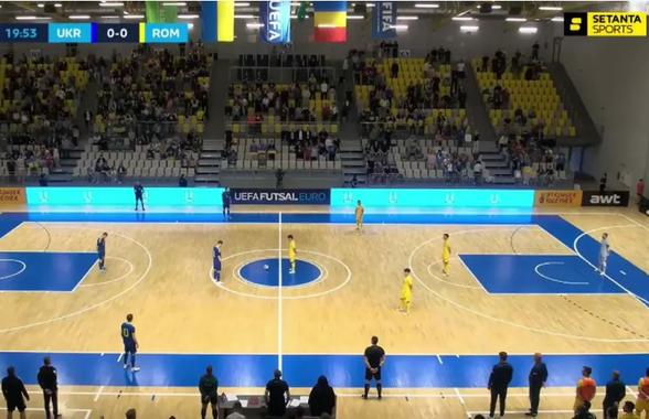 Au sfidat UEFA! » Gestul jucătorilor români înaintea meciului de futsal de ieri cu Ucraina