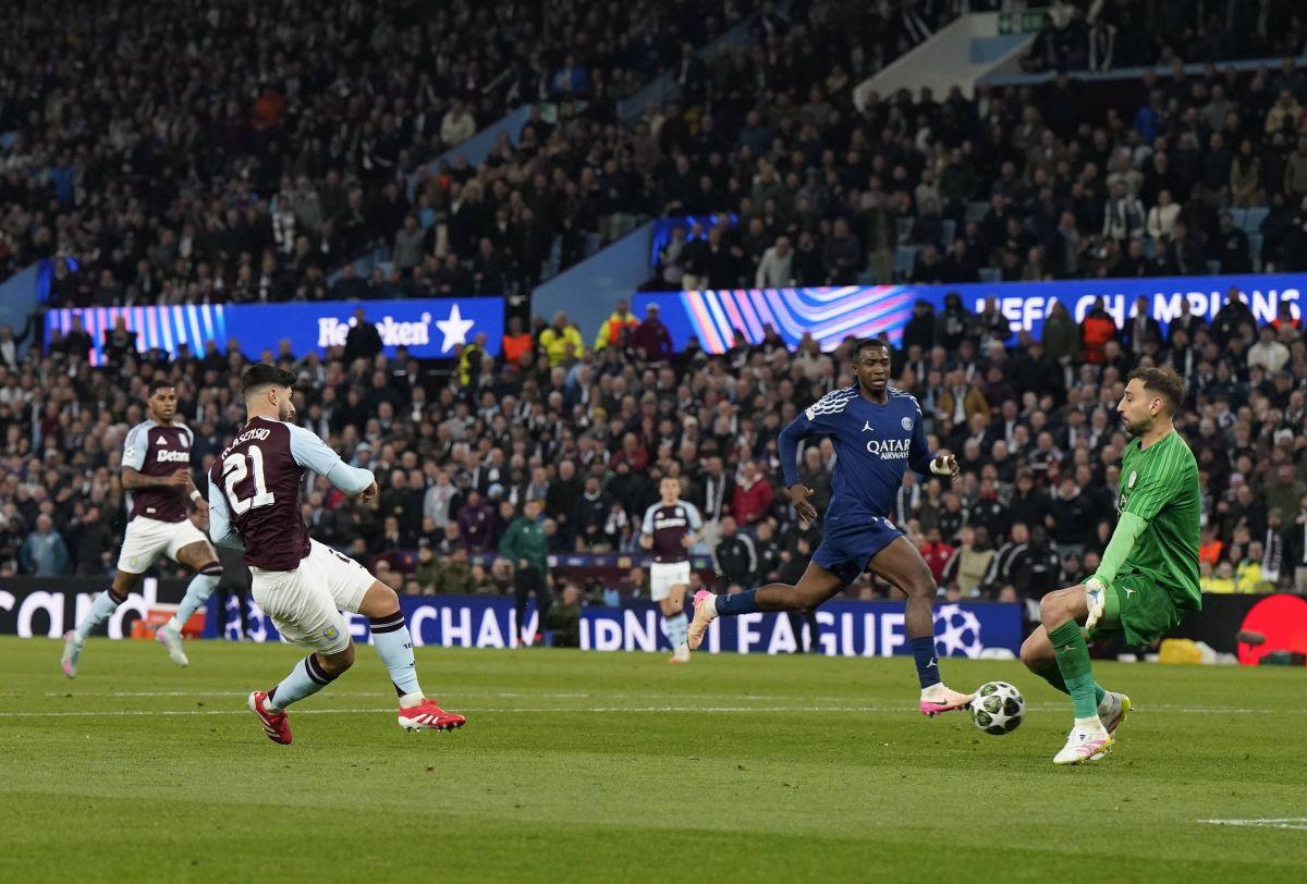Gianluigi Donnarumma a fost din nou miraculos în poarta lui PSG pe Villa Park