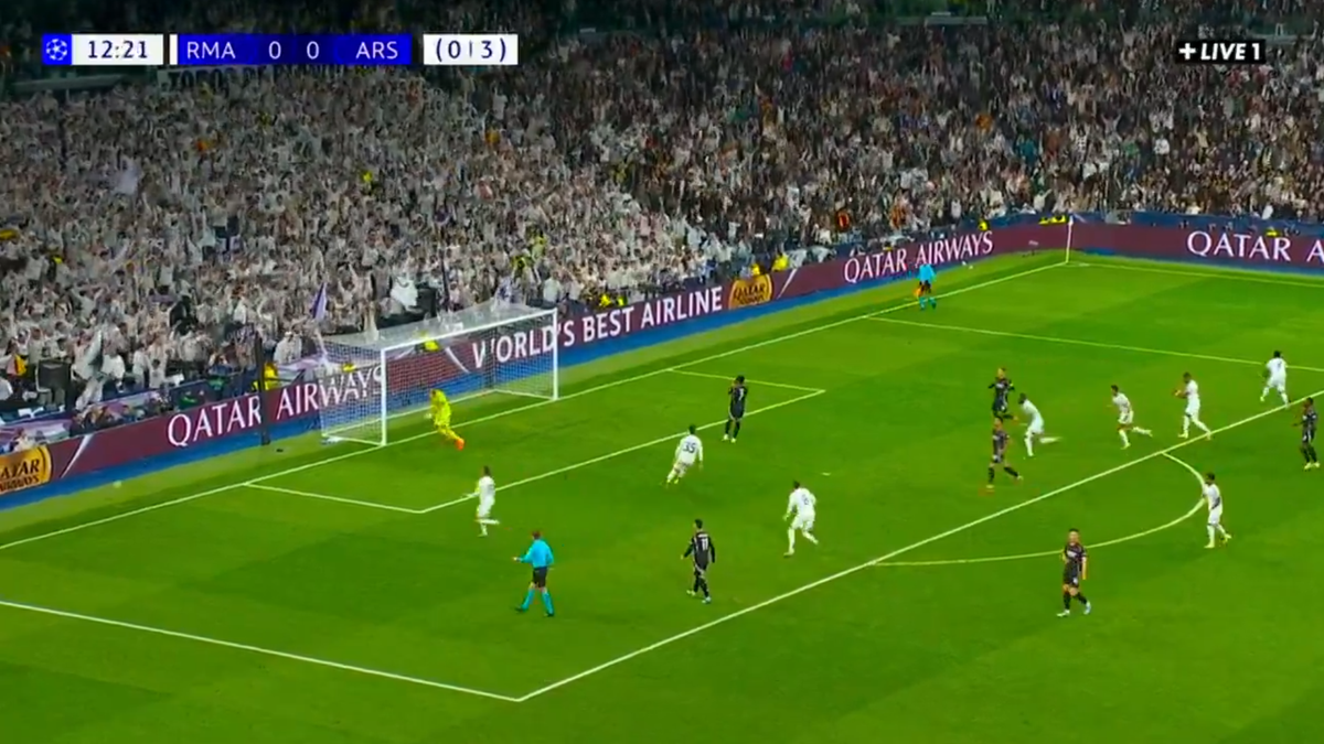 Bukayo Saka și-a bătut joc de un penalty în Real Madrid - Arsenal