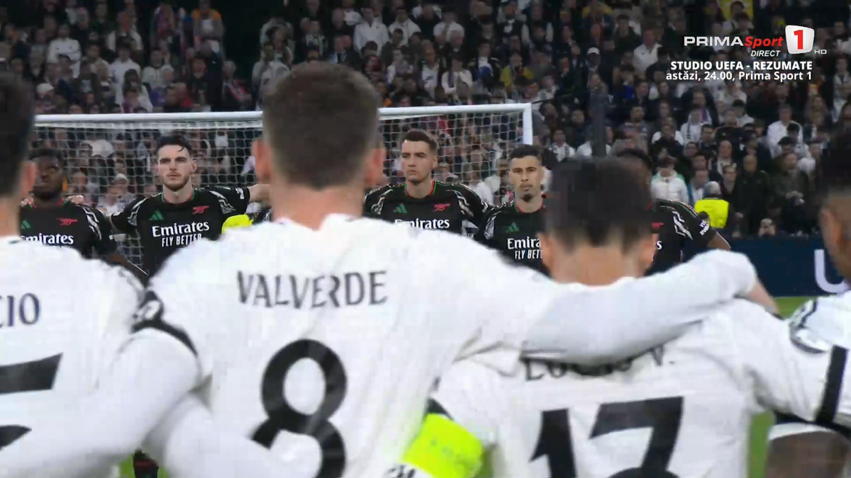 Moment de reculegere emoționant înainte de Real Madrid - Arsenal