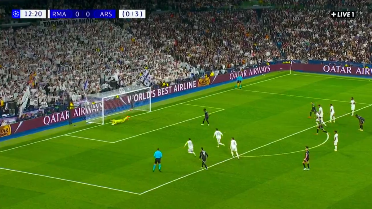 Bukayo Saka și-a bătut joc de un penalty în Real Madrid - Arsenal