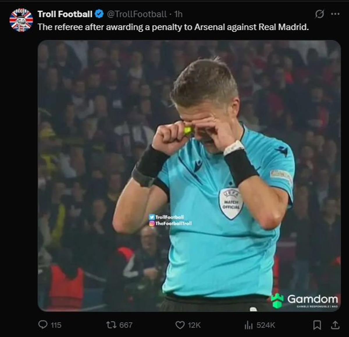 Glumele apărute după ce Real Madrid au fost eliminați de Arsenal din Liga Campionilor