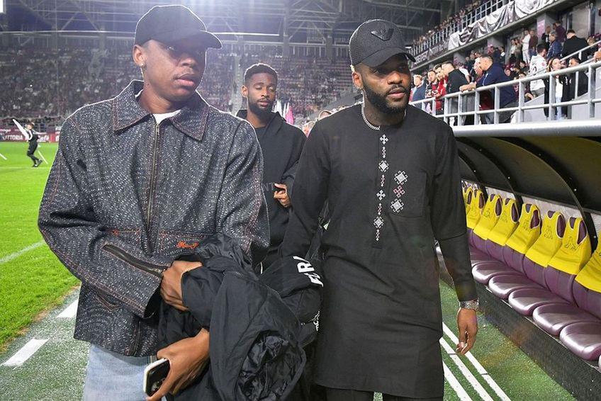 Clinton N'jie și Aaron Boupendza