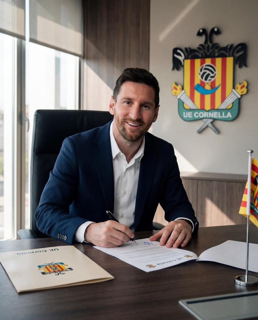 Lionel Messi a achiziționat clubul UE Cornella // foto: Fabrizio Romano Lionel Messi a cumpărat și el un club de fotbal!