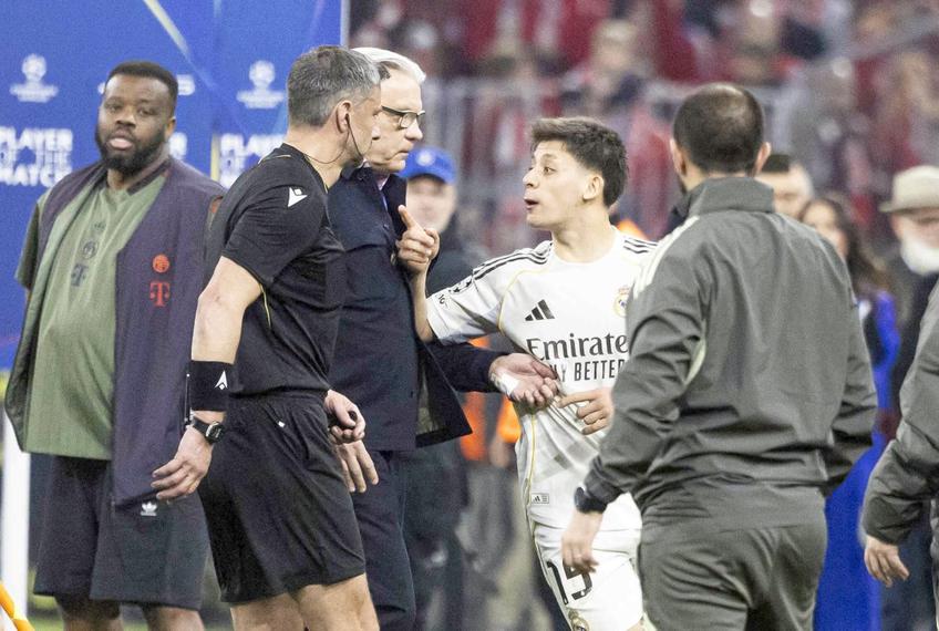 Arda Guler, eliminat la finalul partidei dintre Bayern și Real Madrid // FOTO: Imago Images