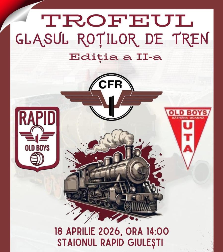 Cristi Săpunaru, înapoi pe gazon în Giulești! » Rapid Old Boys se luptă pentru Trofeul „Glasul Roților de Tren”