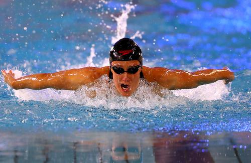 Mireia Belmonte în acțiune în proba de fluture, cea care i-a adus titlul olimpic FOTO Guliver/GettyImages