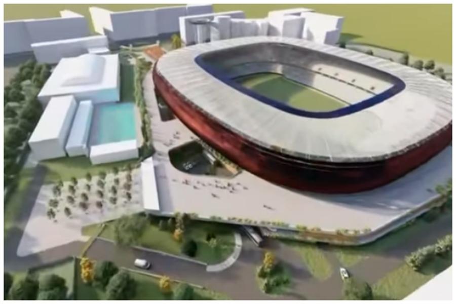 Captură: Machetă a noului Stadion Dinamo Două detalii majore date de ministrul Bode la aniversarea lui Dinamo