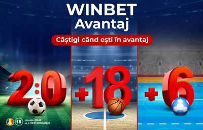 Oferta Winbet Avantaj la Fotbal, Handbal, Baschet.