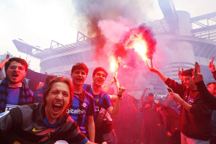 Inter - AC Milan (atmosfera de dinainte de meci) / foto: Guliver/Getty Images