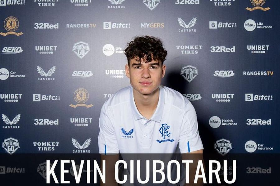 Kevin Ciubotaru / Sursă foto: Rangers FC Pleacă de pe Ibrox! Rangers îi reziliază contractul românului