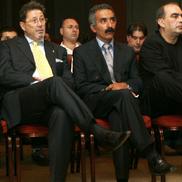 Bagher Karimzadeh, între Cornel Dinu și Gigi Nețoiu / Sursă foto: Arhivă Gazeta Sporturilor