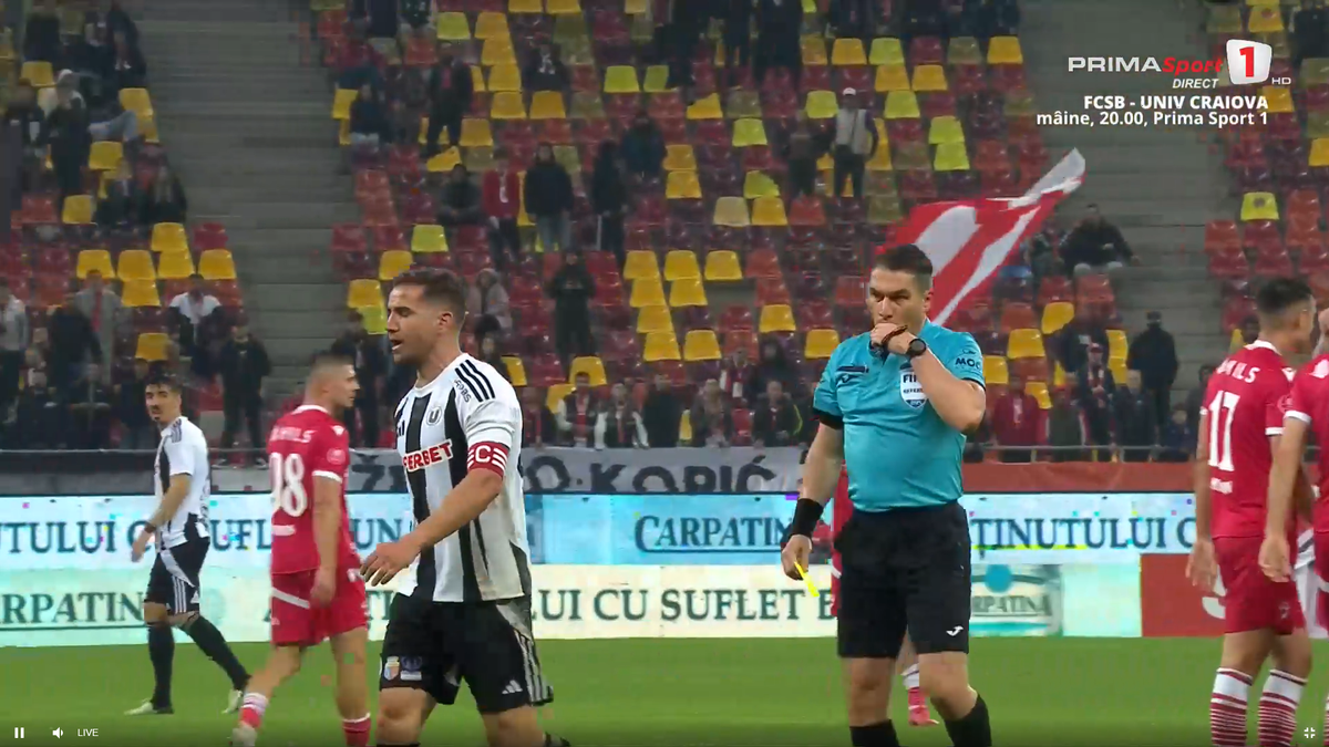 Alex Chipciu, gesturi uluitoare în Dinamo - U Cluj » S-a tăvălit în fața lui Istvan Kovacs, apoi a fost eliminat