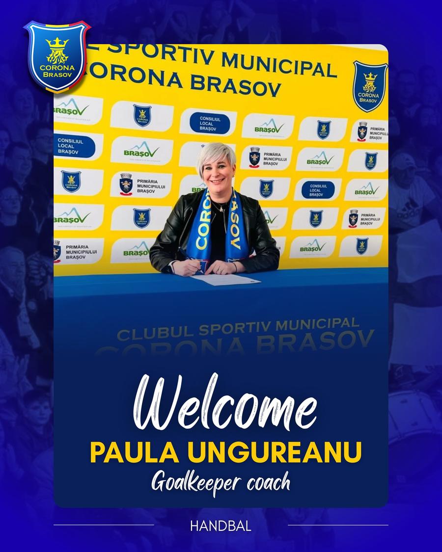 Paula Ungureanu, prezentată la Corona Brașov // foto: Facebook Paula Ungureanu a semnat și revine în „Liga Florilor” după 7 ani