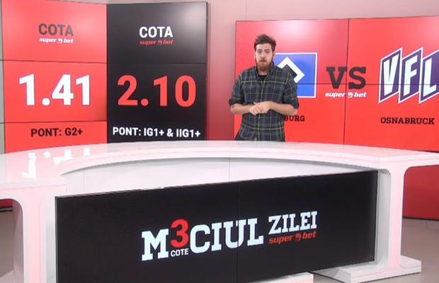 MECIUL ZILEI. 3 variante de pariere la duelul de azi dintre Hamburg și Osnabruck