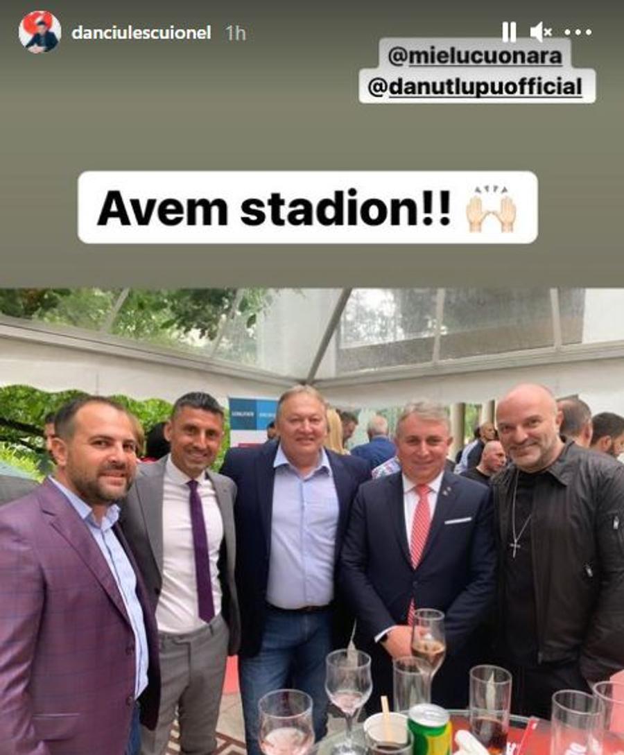 Ionel Dănciulescu anunță: „Avem stadion!!” // foto: captură Instagram @ danciulescuionel Dinamoviștii exultă, după întâlnirea de azi: „Avem stadion!”