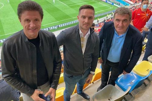 Hagi și Popescu au urmărit meciul dintre Austria și Macedonia de Nord de la tribuna a 2-a