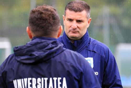 Balint l-a convins pe Mateiu să continue în Bănie / Sursă foto: Facebook@ Universitatea Craiova