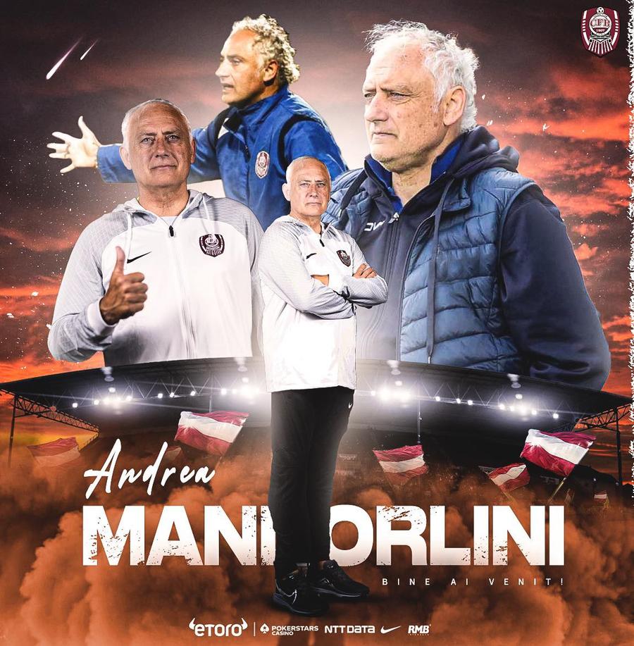 FOTO: Facebook @Fotbal Club CFR 1907 CLUJ CFR Cluj și-a anunțat noul antrenor în această dimineață