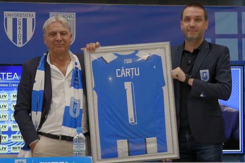Sorin Cârțu, la finalul conferinței în care și-a anunțat plecarea de la CS Universitatea