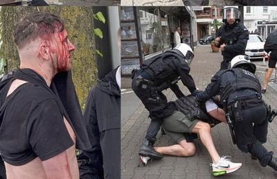 Bătaie GENERALĂ pe străzi înainte de Serbia - Anglia! » Noi scene BRUTALE la Euro: huliganii englezi i-au atacat pe sârbi la terase