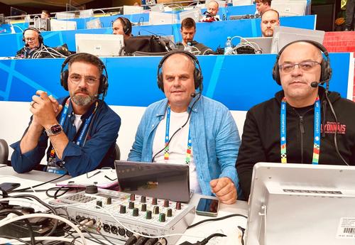 Robert Șișcă, Cătălin Cîrnu și Adrian Soare pe Allianz Arena din Munchen
