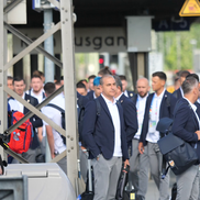 „Tricolorii” au plecat spre Munchen / Foto: GSP