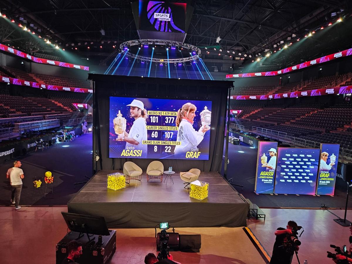 Îndemnul emoționant al lui Andre Agassi pentru părinți pe scena Sports Festival din Cluj + Cum a început povestea de dragoste cu Steffi Graf: „De la insistența mea”