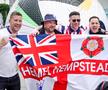Suporterii Angliei la Gelsenkirchen înaintea meciului cu Serbia la Euro 2024. Foto: Imago Images
