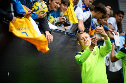 Oleksandr Zinchenko, după antrenamentul Ucrainei în Germania. Foto: Imago Images
