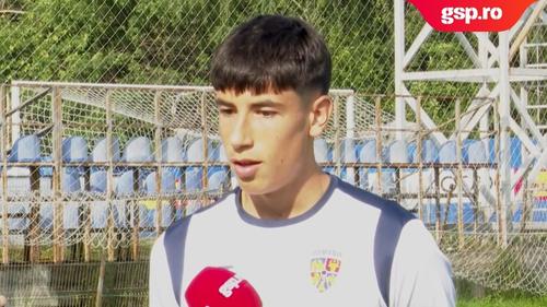 Ianis Tarbă, jucătorul naționalei U19,  înaintea meciului cu Spania de la Euro 2025