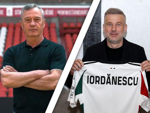 Mircea Rednic (Standard Liege) și Edward Iordănescu (Legia Varșovia) Fotomontaj Daiana Păduraru