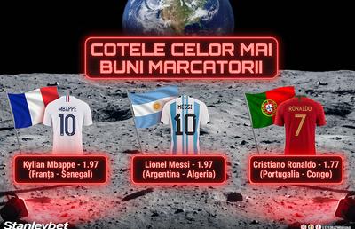 Mbappe, Messi sau Ronaldo? Cine are cele mai mari șanse să marcheze în primul meci la Mondial