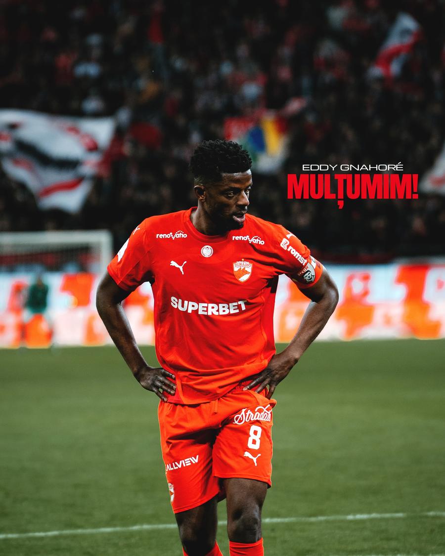 Dinamo a oficializat plecarea lui Eddy Gnahore Dinamo a oficializat plecarea lui Eddy Gnahore