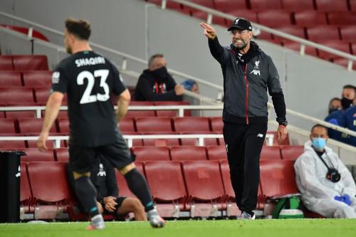 Jurgen Klopp a fost nemulțumit după Arsenal - Liverpool 2-1 // Sursă foto: Getty