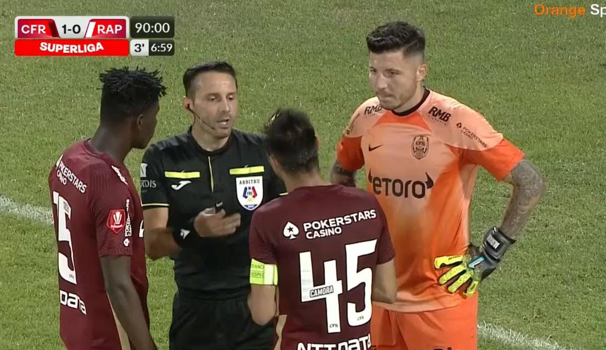 FOTO CFR Cluj - Rapid, penalty cu VAR la ultima fază 16.07.2022